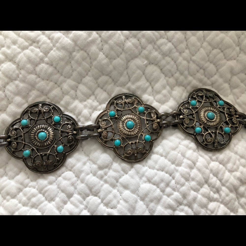 Silver plated belt